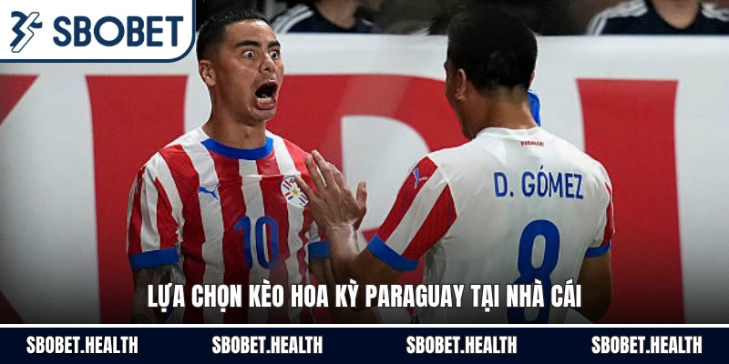 Lựa chọn kèo Hoa Kỳ Paraguay tại nhà cái