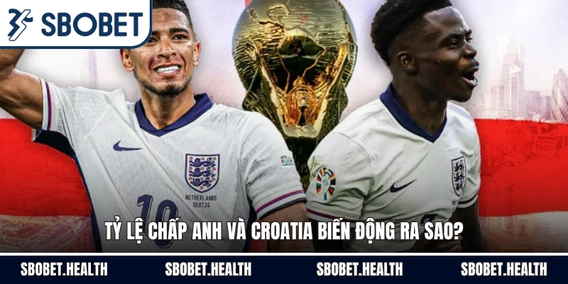 Tỷ lệ chấp Anh và Croatia biến động ra sao?